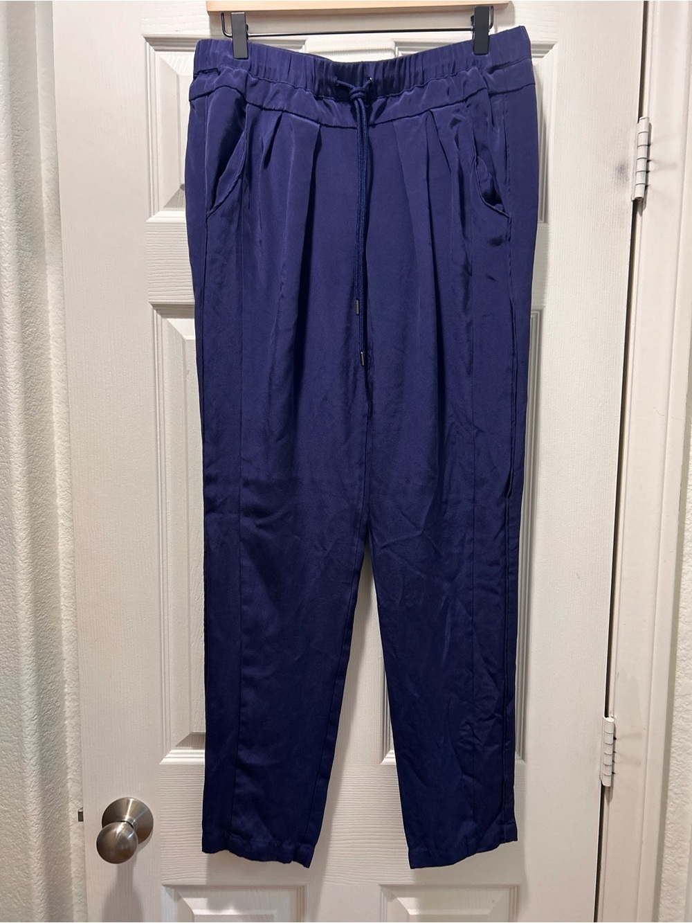 💙Rebecca Minkoff Indigo Drawstring Tapered Straight Leg Pants 💙